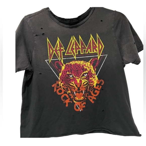 Original Retro Brand Tops - Def Leppard Retro Brand Liscense Apparel